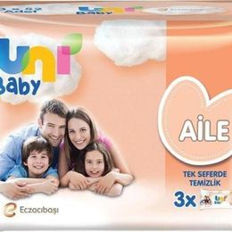 Uni Baby 3x52'li Aile Islak Havlu