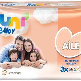 Uni Baby 3x52'li Aile Islak Havlu
