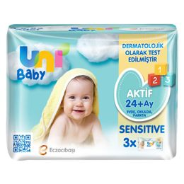 Uni Baby 3x52'li Aktif Sensitive Islak Mendil