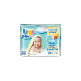Uni Baby 3x52'li Aktif Sensitive Islak Mendil
