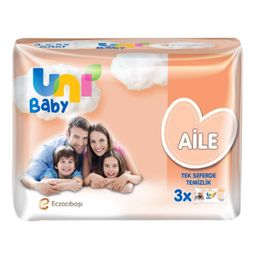 Uni Baby 3x52'li Aktif Sensitive Islak Mendil