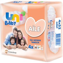 Uni Baby 4x52'li Aile Islak Havlu