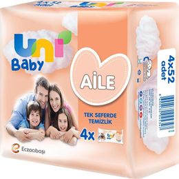 Uni Baby 4x52'li Aile Islak Havlu