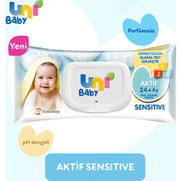Uni Baby 90x9 Aktif Sensitive Islak Mendil