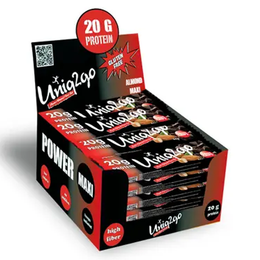 Uniq2go 12'li 65 gr Power Almond Maxi Protein Bar