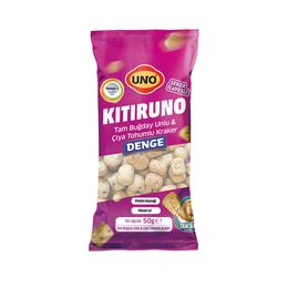 Uno 50 gr Kıtıruno Denge Tam Buğdaylı Çiya Tohumlu Kraker