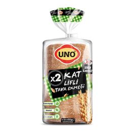 Uno İki Kat Lifli 450 gr Tava Ekmeği