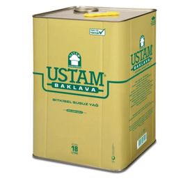 Ustam 18 lt Baklava Bitkisel Susuz Yağı