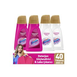 Vanish Kosla Renkliler İçin 2x1 lt Beyazlar İçin 2x1 lt Oxi Action Gold Sıvı Leke Çıkarıcı
