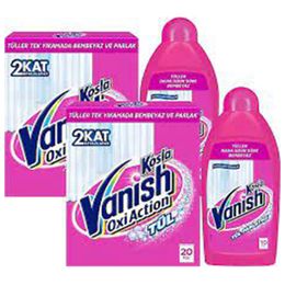 Vanish Kosla Tül Toz 2x450 gr + Vanish 2x450 ml Kosla Tül Parlatıcı