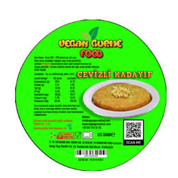 Vegan Gurme Food 125 gr Hatay Vegan Cevizli Kadayıf