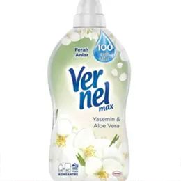 Vernel 1.14 lt Max Yasemin & Aloe Vera Beyazlar ve Renkliler İçin Konsantre Yumuşatıcı