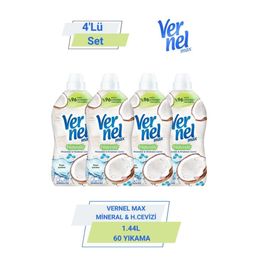 Vernel 4x1.44 lt Max Mineraller ve Hindistan Cevizi Yumuşatıcı