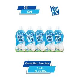 Vernel Max Konsantre 5x1440 ml Taze Gül Yumuşatıcı