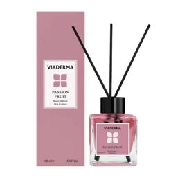 Viaderma 100 ml Kare Şişe Çarkıfelek Esansı Bambu Çubuklu Oda Kokusu