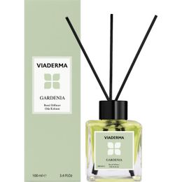 Viaderma 100 ml Kare Şişe Gardenya Esansı Bambu Çubuklu Oda Kokusu
