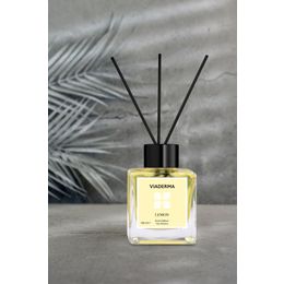 Viaderma 100 ml Kare Şişe Limon Esansı Bambu Çubuklu Oda Kokusu