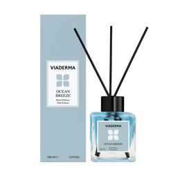 Viaderma 100 ml Kare Şişe Okyanus Esintesi Bambu Çubuklu Oda Kokusu