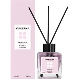 Viaderma 100 ml Kare Şişe Pudra Esas Bambu Çubuklu Oda Kokusu