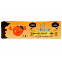 Vie Life 25 gr Proteini Azaltılmış Portakal Aromalı Çikolata