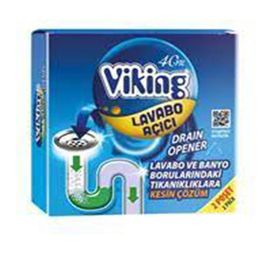 Viking 2 x 50 gr Aktif Granüllü Lavabo Açıcı