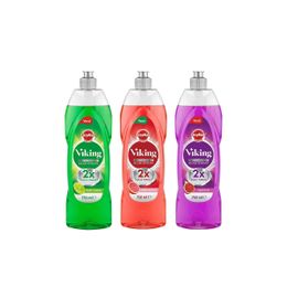Viking 3x750 ml Misket Limon + Kara İncir + Greyfurt Bulaşık Deterjanı