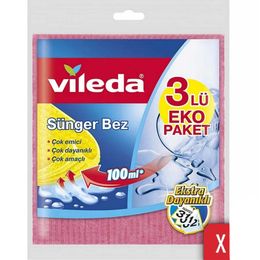Vileda 10 Paket Doğada Çözünebilir 3'lü Sünger Bez