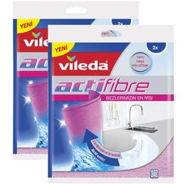 Vileda 2 Paket 2'li Actifiber Mikrofiber Temizlik Bezi