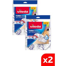 Vileda 2 Paket Turbo 3in1 Extra Pedli Mikrofiber Yedek Paspas