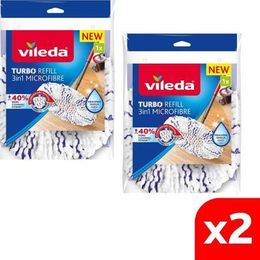 Vileda 2 Paket Turbo 3in1 Extra Pedli Mikrofiber Yedek Paspas