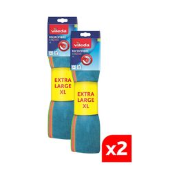 Vileda 2x4'lü 36x34 cm Mikrofiber Colors XL Temizlik Bezi