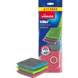 Vileda 3'lü Power Inox Colors Çelik Bulaşık Sünger
