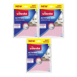 Vileda 3x2'li Actifibre Soft Universal Mikrofiber Bez
