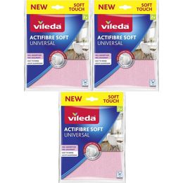 Vileda 3x2'li Actifibre Soft Universal Mikrofiber Bez
