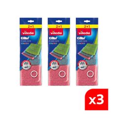 Vileda 3x3'lü Power Inox Colors Çelik Bulaşık Sünger