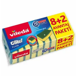 Vileda 8+2'li Glitzi Klasik Bulaşık Süngeri