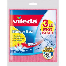 Vileda Doğada Çözünebilir 3'lü Sünger Bez