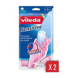 Vileda No:9 Büyük Boy 2'li Paket Sensitive Eldiven