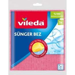 Vileda Pembe 3'lü 18x20 cm Sünger Bez