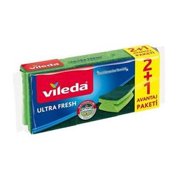 Vileda Ultra Fresh 2x3 Adet Oluklu Bulaşık Süngeri