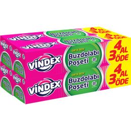 Vindex Buzdolabı Poşeti Orta Boy 20 Adet 4 Al 3 Öde