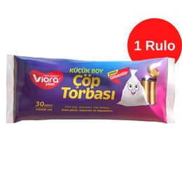Vioraplast 40x50 cm 1 Rulo Küçük Boy Çöp Torbası