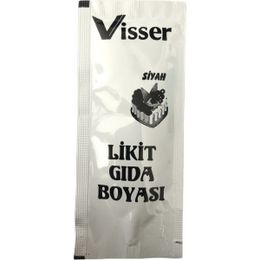 Visser Siyah 12 ml Likit Gıda Boyası