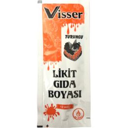 Visser Turuncu 12 ml Likit Gıda Boyası