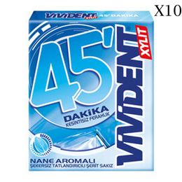 Vivident 10x33 gr 45 Dakika Sakız
