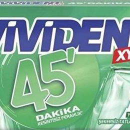 Vivident 26 gr 45 dk Cüzdan Yeşil Nane Aromalı Sakız