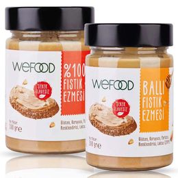 Wefood %100 Fıstık Ezmesi + Ham Ballı Fıstık Ezmesi