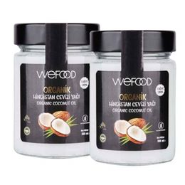 Wefood 2x300 ml Organik Hindistan Cevizi Yağı