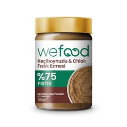 Wefood 300 gr Keçiboynuzu Chialı Fıstık Ezmesi