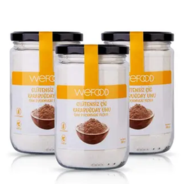 Wefood 3x350 gr Glutensiz Çiğ Karabuğday Unu